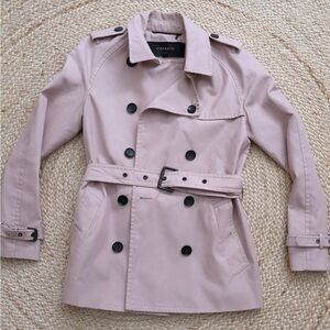 Coach Light Pink Trench Coat